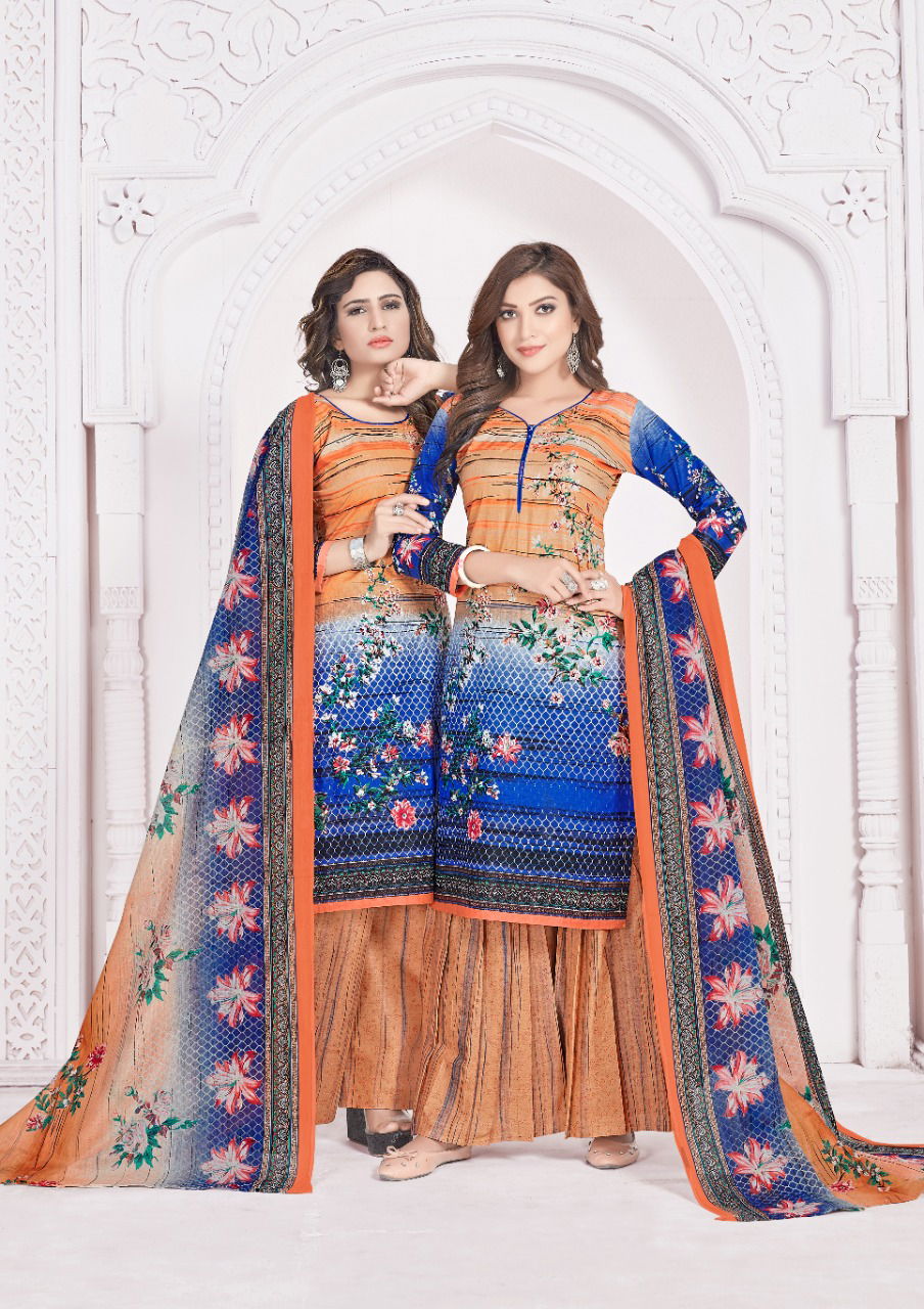 mishri plazzo vol 6 Lateast Fancy Festivel Wear  Designer Pure Cotton Printed Dress Material